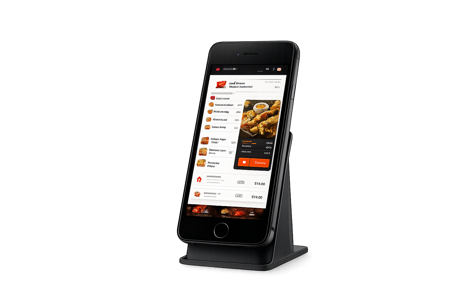 Food and Me handheld ordering system