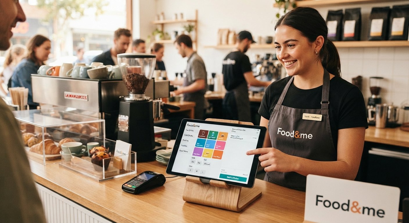 Menu and order entry on Food&me