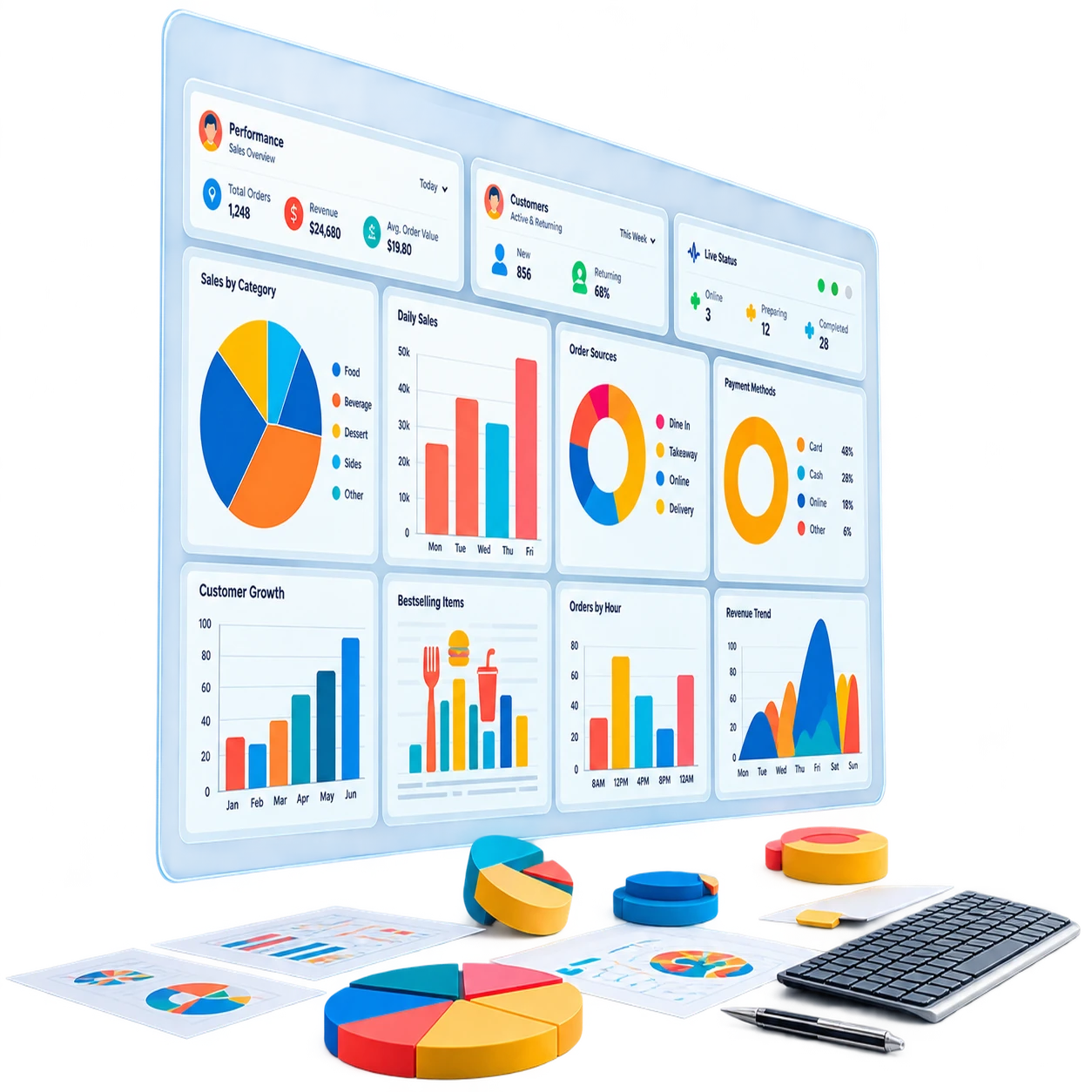 Reporting and Data Analysis stage illustration