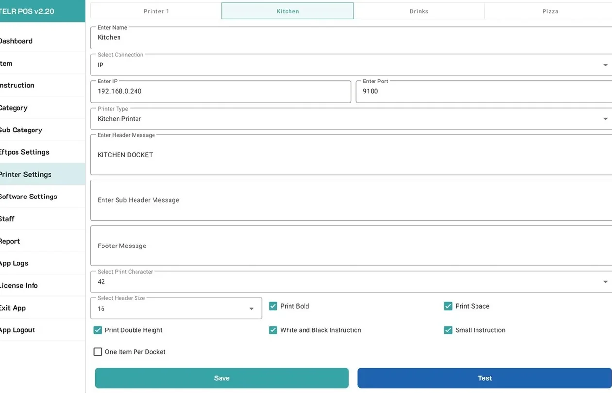 Food&Me POS dashboard showing total sales, top sales, and weekly sales